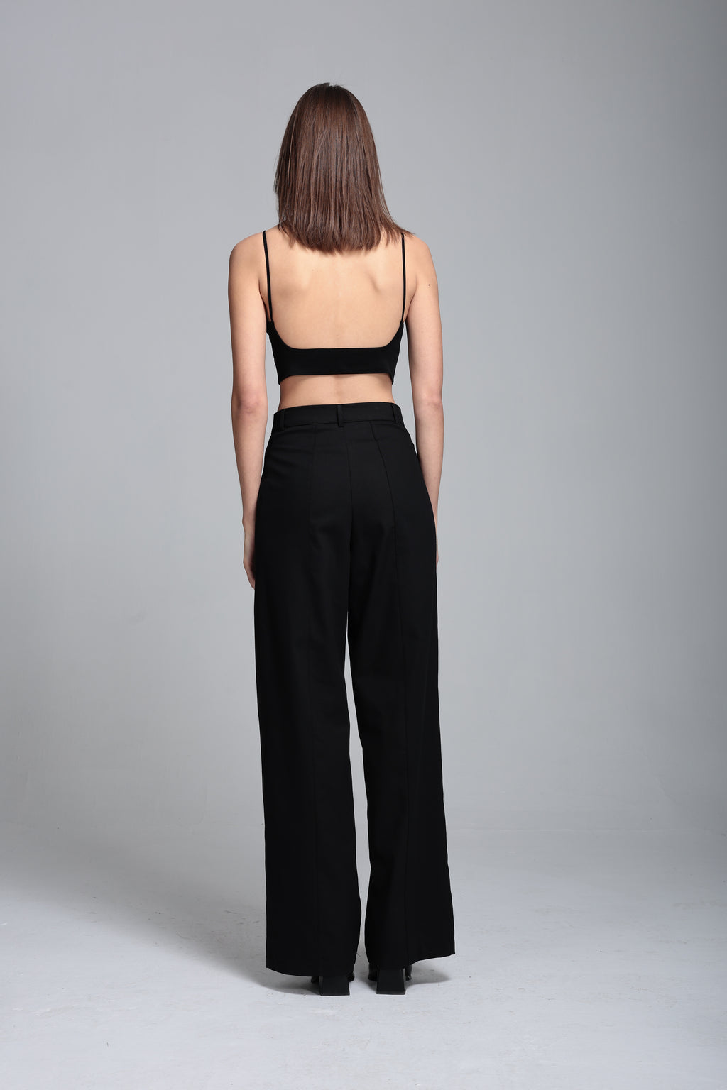 Denim wide lag pantolon