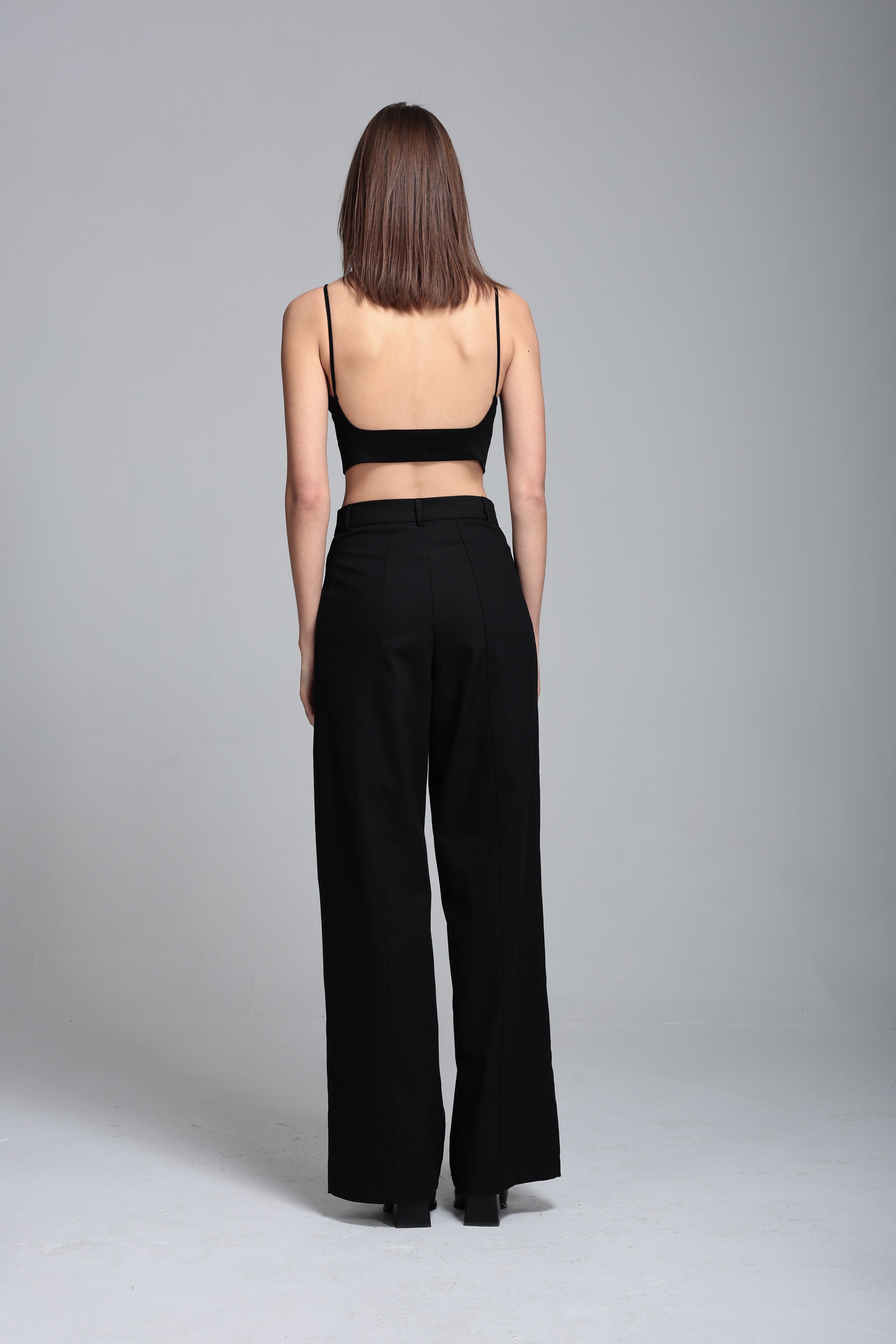 Denim wide lag pantolon