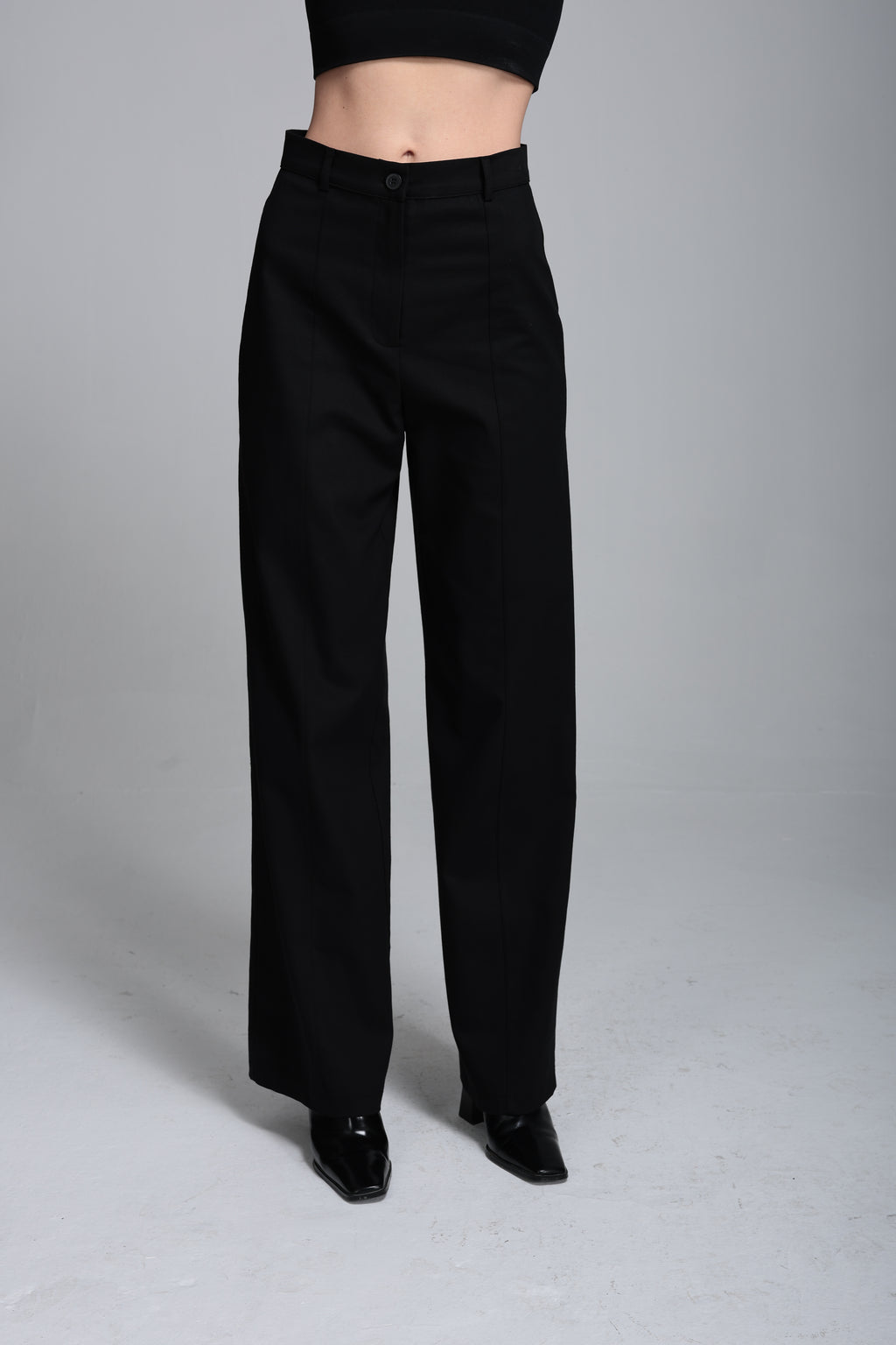 Denim wide lag pantolon