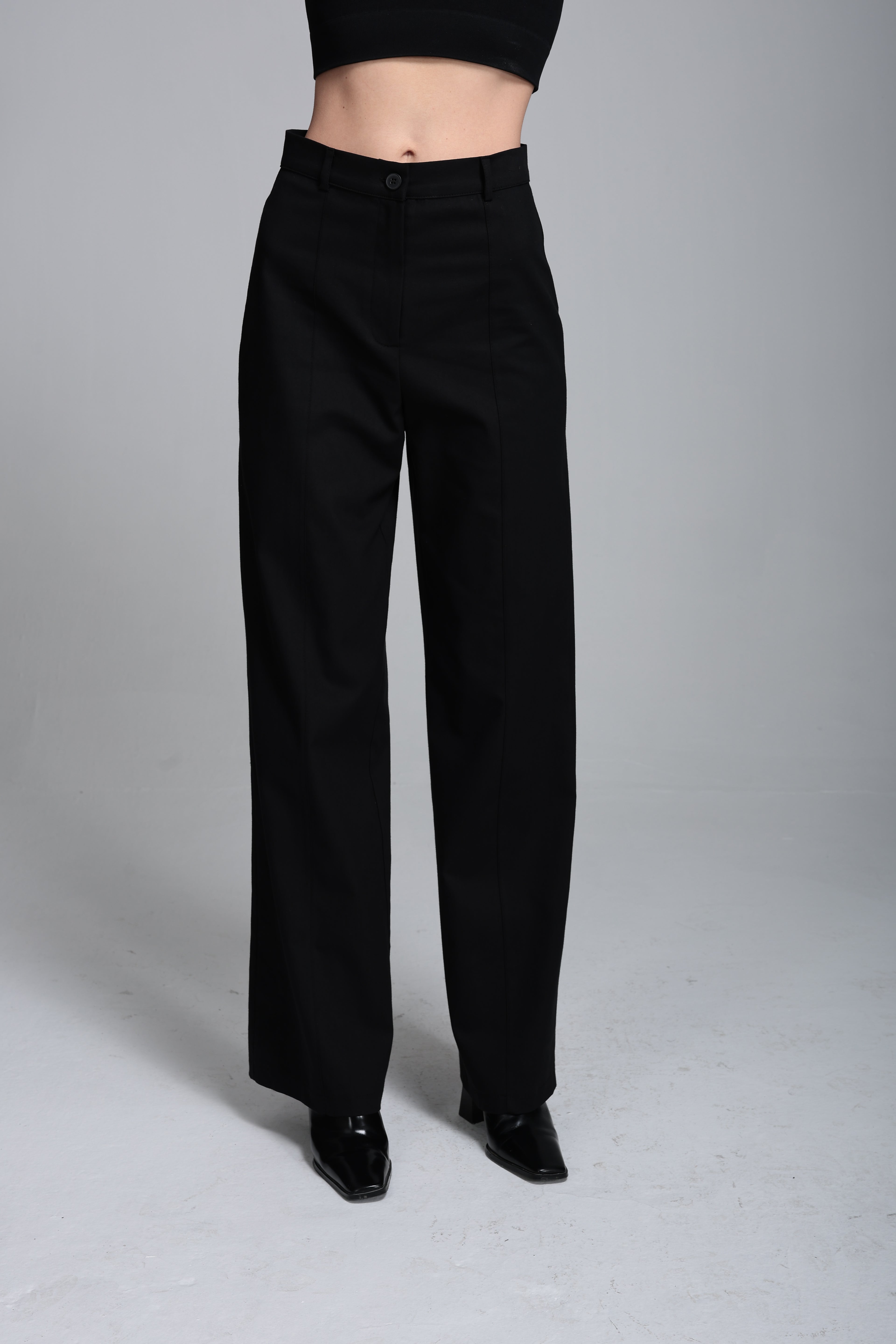 Denim wide lag pantolon