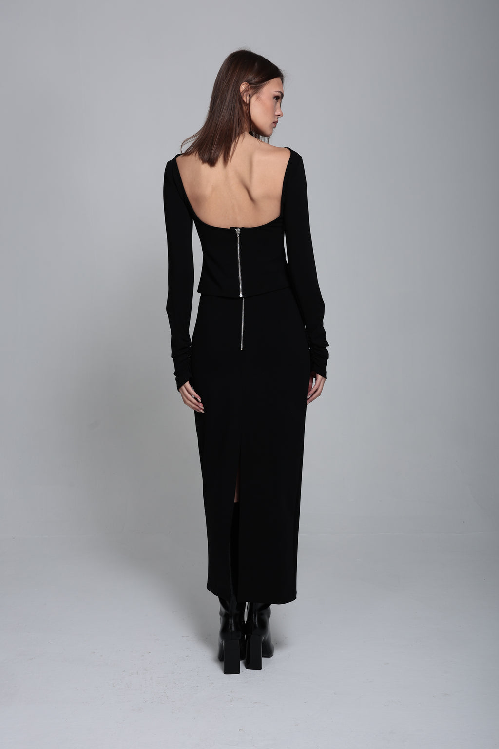 Midi boy örme kalem etek