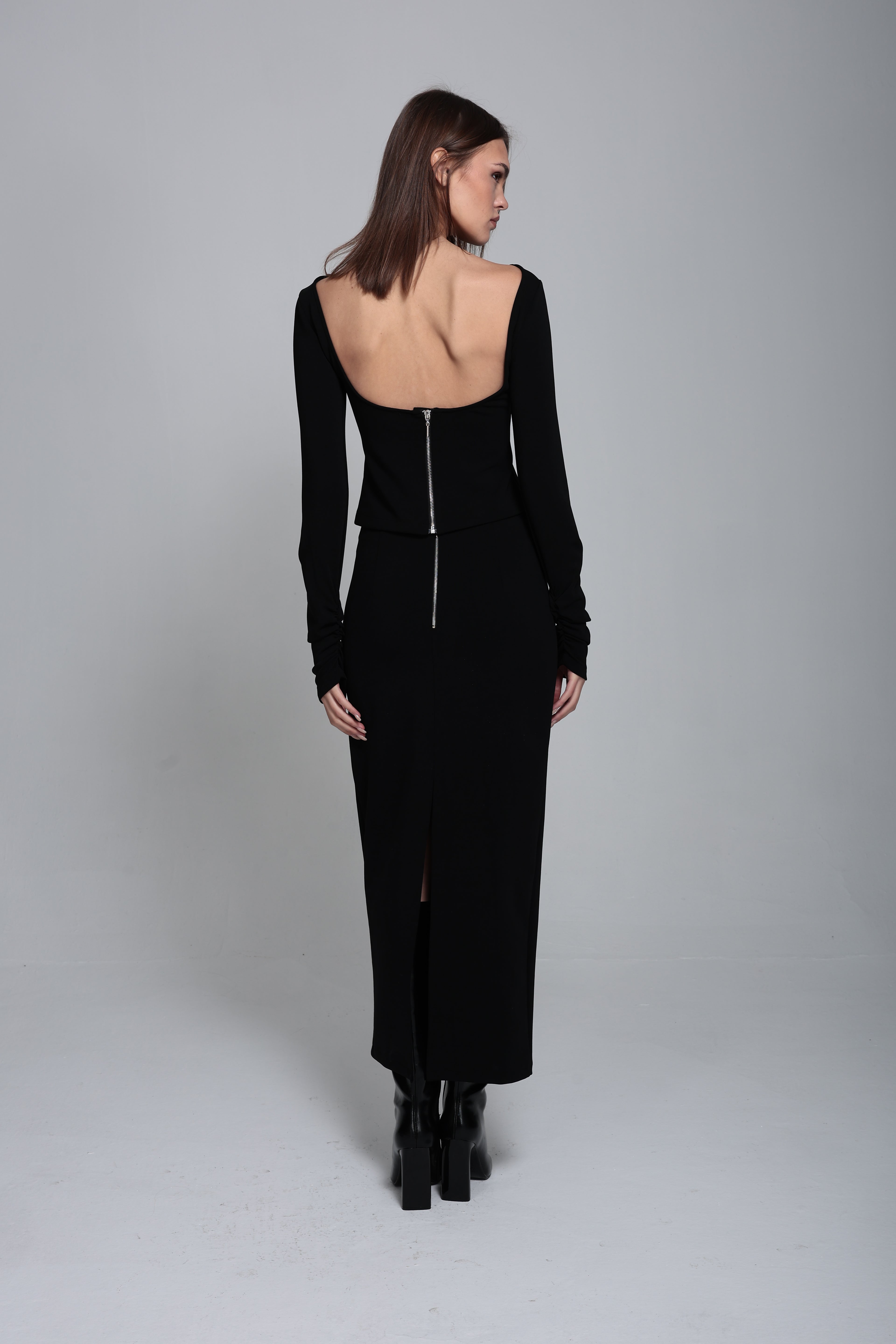 Midi boy örme kalem etek