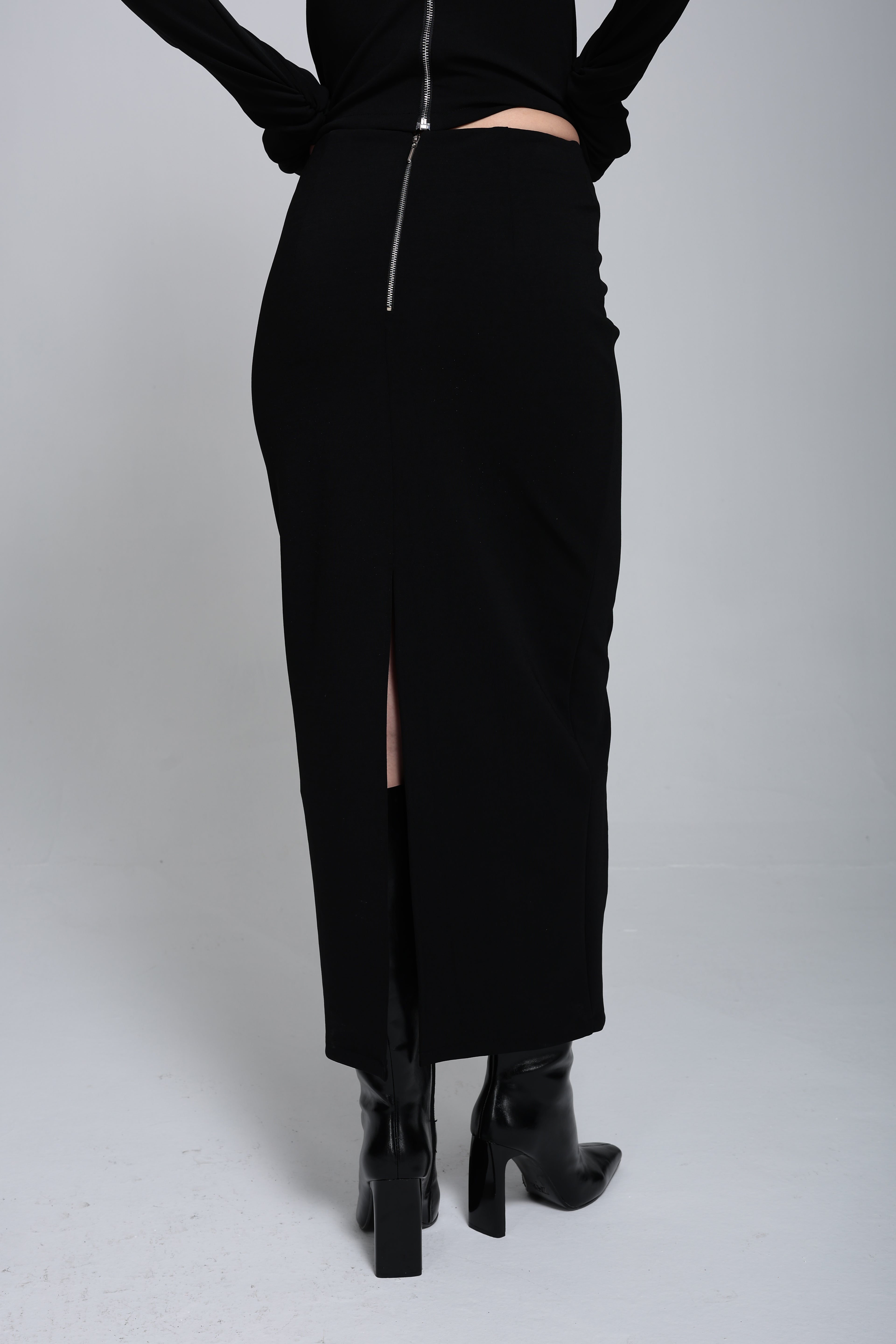 Midi boy örme kalem etek