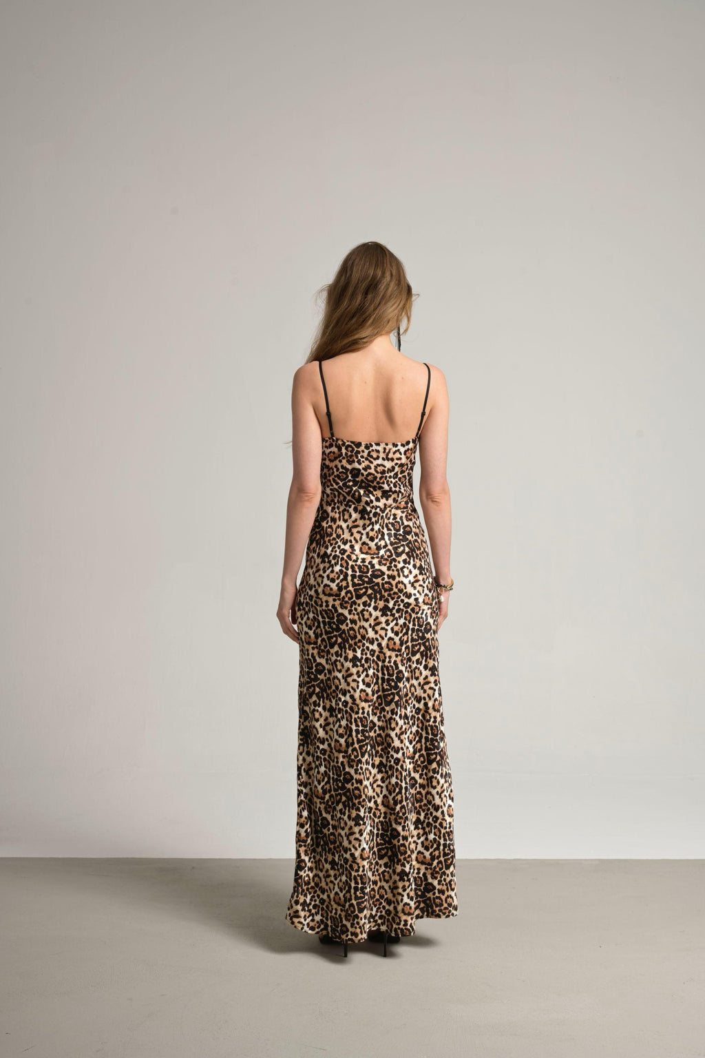 leopar jakar elbise