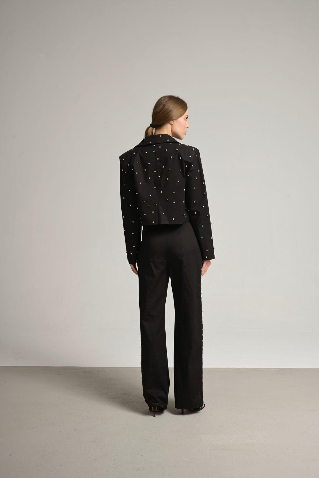 Trok detaylı denim pantolon